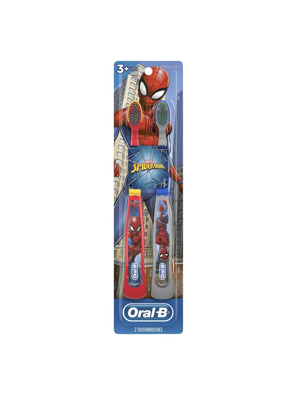 Oral-B Spider-Man Kids Toothbrushes, 2 Count
